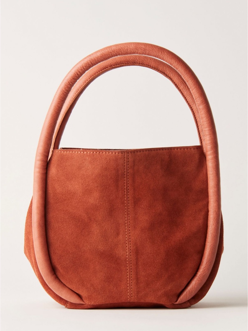 Free People Barlow Suede Bucket Bag in Rust color - Picture 6 of 11